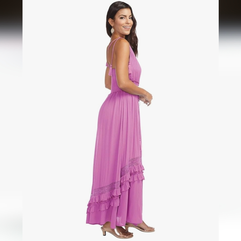 K Jordan Tiered Maxi Dress- 1X - Picture 5 of 7